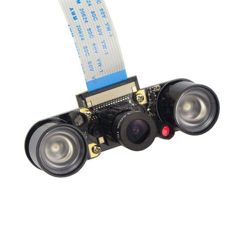 5MP OV5647 ปรับโฟกัสอินฟราเรด Night Vision กล้อง พร้อม 2 ชิ้น IR เซนเซอร์ ไฟสำหรับ Raspberry Pi 3
