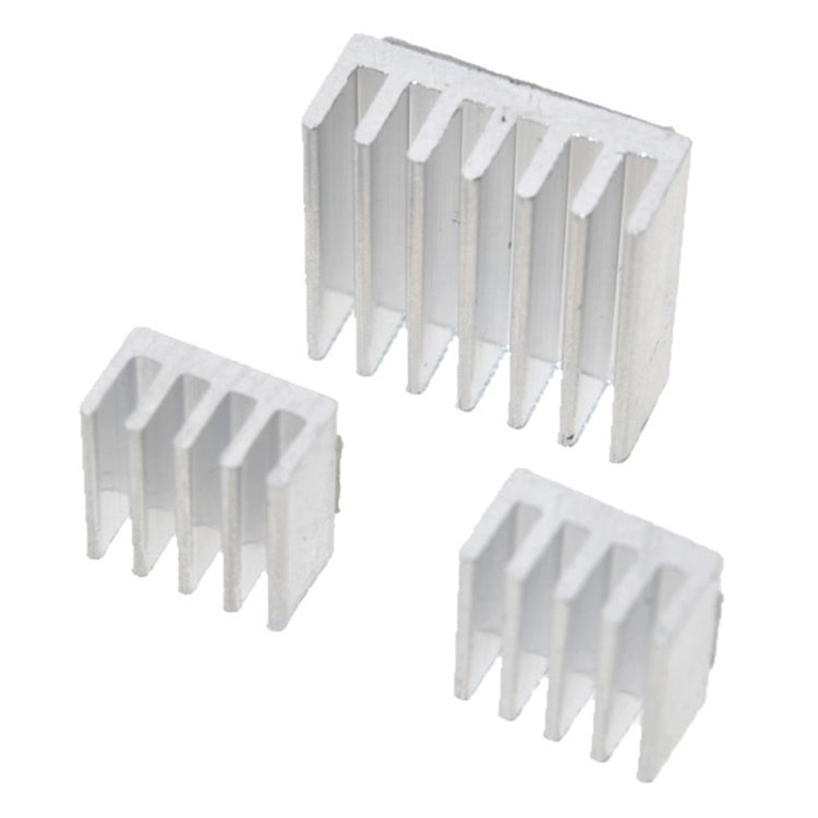 3 in 1 Cooling Heatsink อลูมิเนียม Heat Sink Pad Shims สำหรับ Raspberry Pi 3/2, For Raspberry Pi 3 / 2