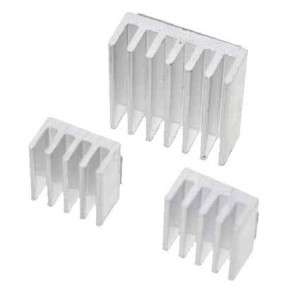 3 in 1 Cooling Heatsink อลูมิเนียม Heat Sink Pad Shims สำหรับ Raspberry Pi 3/2, For Raspberry Pi 3 / 2