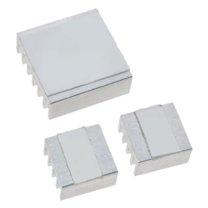 3 in 1 Cooling Heatsink อลูมิเนียม Heat Sink Pad Shims สำหรับ Raspberry Pi 3/2, For Raspberry Pi 3 / 2