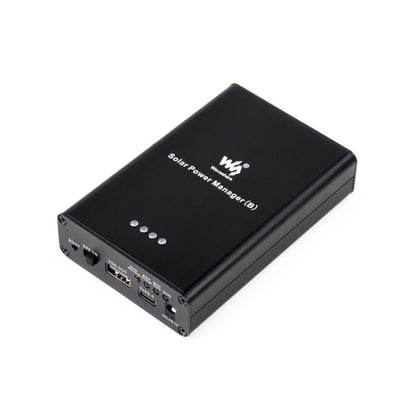 Waveshare Solar Power Manager, แบตเตอรี่ Li-Po ขนาด 10000mAh ในตัว, รองรับแผงโซลาร์เซลล์ 6V~24V, 19799