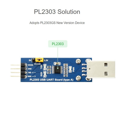 Waveshare PL2303 โมดูลการสื่อสาร USB เป็น UART (TTL) V2