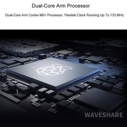 Waveshare RP2040-Plus บอร์ด MCU ที่เหมือน Pico ขึ้นอยู่กับ Raspberry Pi MCU RP2040 พร้อม Pinheader, RP2040-Plus with Pinheader