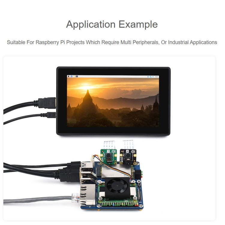 บอร์ดฐาน Waveshare Dual Gigabit Ethernet 5G / 4G สำหรับ Raspberry Pi CM4