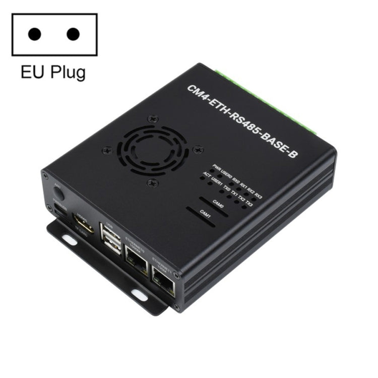 มินิคอมพิวเตอร์ Waveshare Dual ETH สำหรับ Raspberry Pi CM4, Gigabit Ethernet, 4CH แยก RS485