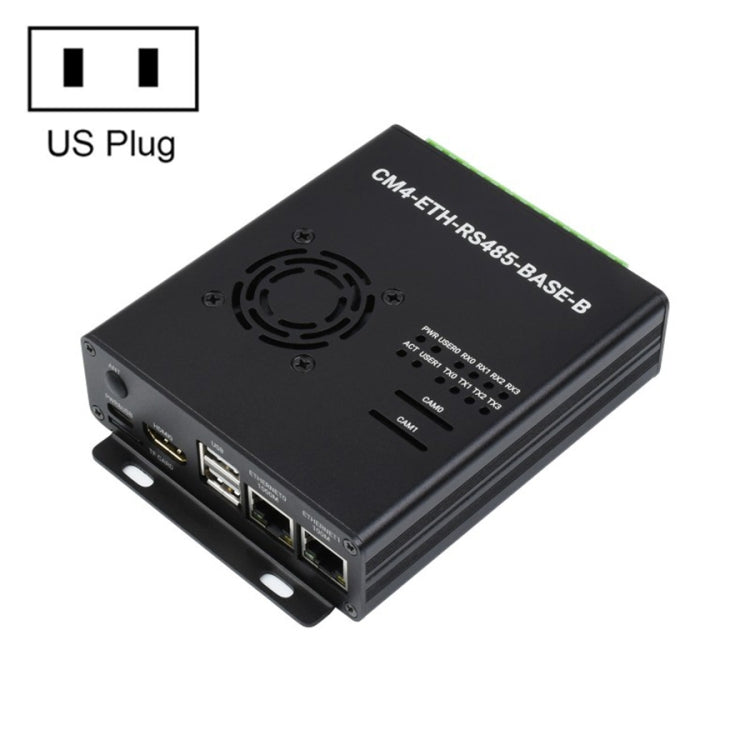มินิคอมพิวเตอร์ Waveshare Dual ETH สำหรับ Raspberry Pi CM4, Gigabit Ethernet, 4CH แยก RS485