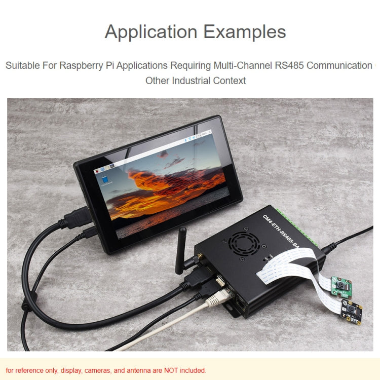 มินิคอมพิวเตอร์ Waveshare Dual ETH สำหรับ Raspberry Pi CM4, Gigabit Ethernet, 4CH แยก RS485