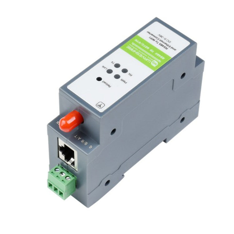 Waveshare Rail-Mount Serial Server RS485 เป็นโมดูล WIFI/อีเธอร์เน็ต, เกตเวย์ Modbus MQTT, 21968