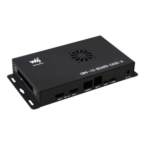 Waveshare Metal Box A สำหรับบอร์ด Raspberry Pi CM4 IO พร้อมพัดลมระบายความร้อน