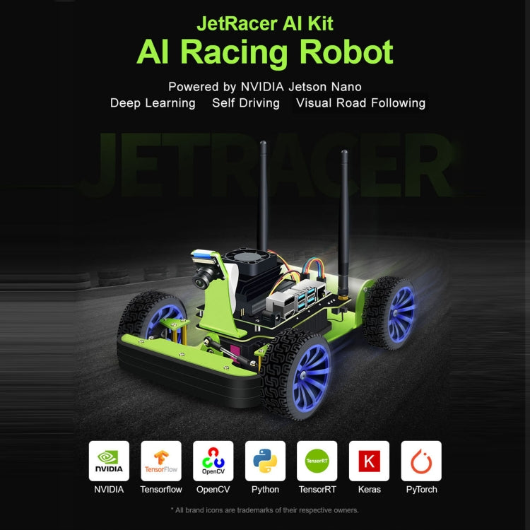 ชุด Waveshare JetRacer AI หุ่นยนต์แข่ง AI ที่ขับเคลื่อนโดย Jetson Nano, JetRacer AI Kit