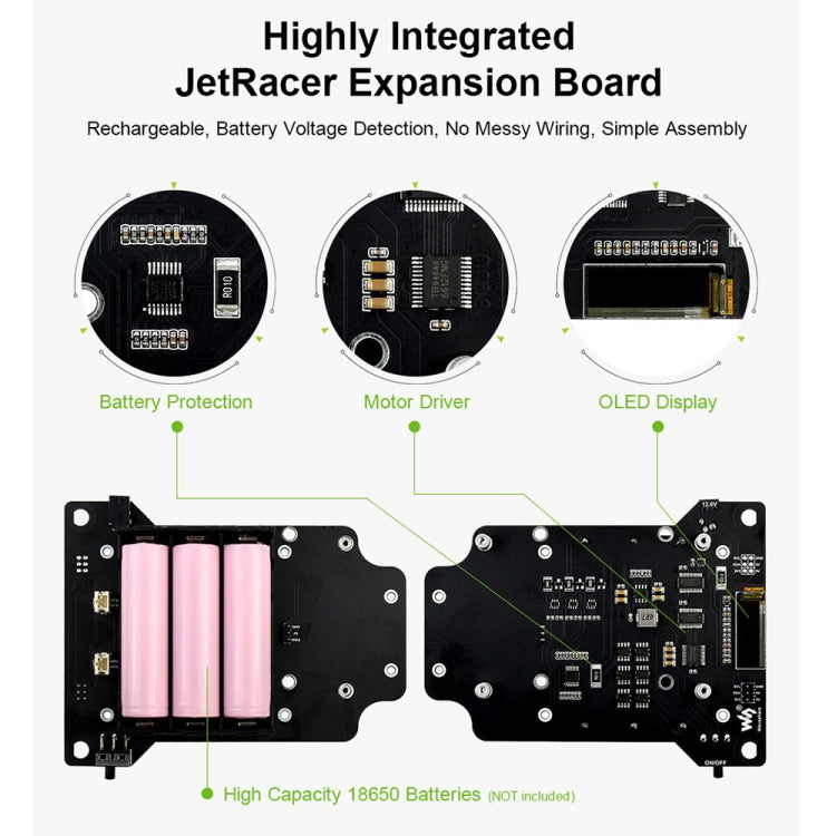 ชุด Waveshare JetRacer AI หุ่นยนต์แข่ง AI ที่ขับเคลื่อนโดย Jetson Nano, JetRacer AI Kit
