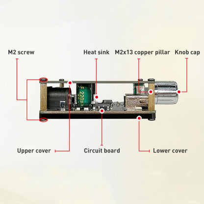 50W MP3 สเตอริโอเครื่องขยายเสียงดิจิตอลบลูทูธโมดูลเครื่องขยายเสียงพร้อมเปลือก, With Shell