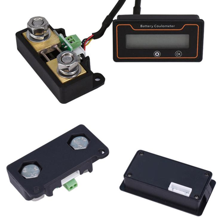 2 M 200A 12V 48V ดิจิตอลจอแสดงผล DC โวลต์มิเตอร์ปัจจุบันตะกั่ว-กรดลิเธียมแบตเตอรี่ Charge Meter, 2m 200A