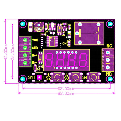 5V รีเลย์โมดูลทริกเกอร์ปิด / เปิดสวิตช์วงจรจับเวลาบอร์ดรีเลย์, 5V