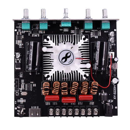 TPA7498e เครื่องขยายเสียงโมดูลบลูทูธสเตอริโอ 2.1 เสียงแหลมและเบสซับวูฟเฟอร์