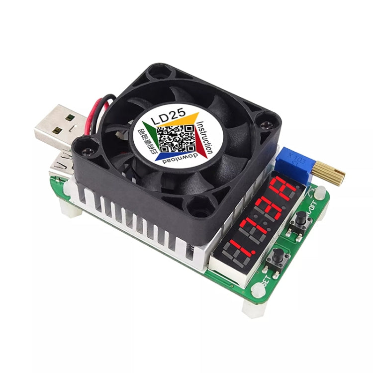 LD25 ปรับแรงดันไฟฟ้าอิเล็กทรอนิกส์ USB โหลด Resistor Discharge แบตเตอรี่ Test