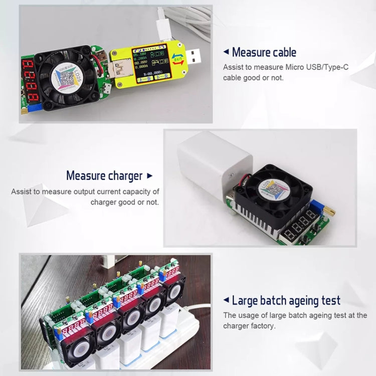 LD25 ปรับแรงดันไฟฟ้าอิเล็กทรอนิกส์ USB โหลด Resistor Discharge แบตเตอรี่ Test