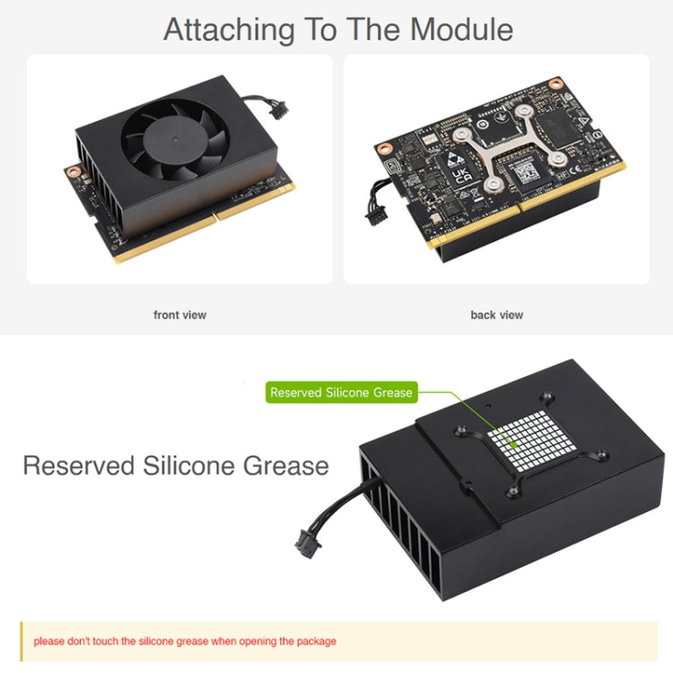 พัดลมระบายความร้อนเฉพาะ Waveshare สำหรับ Jetson TX2 NX, For Jetson TX2 NX
