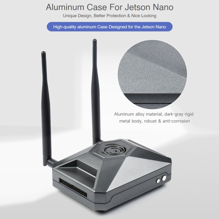 เคสอะลูมิเนียม Waveshare ประเภท F สำหรับชุดพัฒนา Jetson Nano