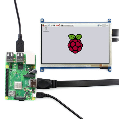 WAVESHARE 7 นิ้ว HDMI LCD (B) 800×480 หน้าจอสัมผัสสำหรับ Raspberry Pi, 7 Inch HDMI LCD (B)