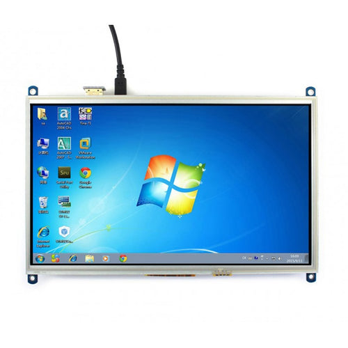 WAVESHARE หน้าจอสัมผัสแบบ Resistive ขนาด 10.1 นิ้ว LCD, อินเทอร์เฟซ HDMI ออกแบบมาสำหรับ Raspberry Pi, 10.1inch HDMI LCD