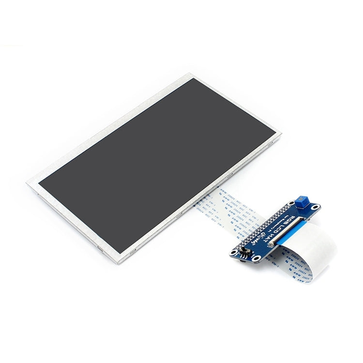 WAVESHARE 7 นิ้ว LCD IPS 1024x600 จอแสดงผลสำหรับ Raspberry Pi,อินเทอร์เฟซ DPI, 7inch LCD IPS
