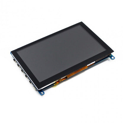 WAVESHARE 5 นิ้ว HDMI LCD (H) 800x480 หน้าจอสัมผัสสำหรับ Raspberry Pi รองรับระบบต่างๆ, 5 Inch HDMI LCD (H)