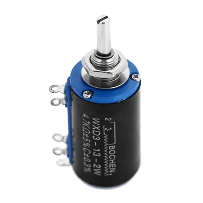 WXD3 - 13 - 2W 4.7K Ohm Multiturn Precision Potentiometer-สีดำ