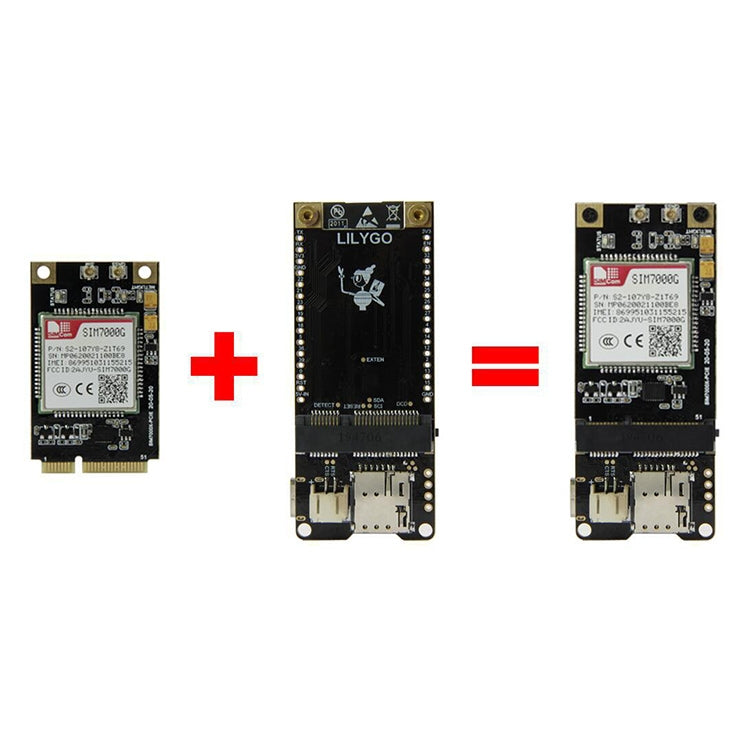TTGO T-PCIE ESP32-WROVER-B AXP192 ชิป WiFi Bluetooth Nano การ์ด SIM Series โมดูลฮาร์ดแวร์คอมโพสิต Development Board, SIM7600E-PCIE, SIM7600E-PCIE