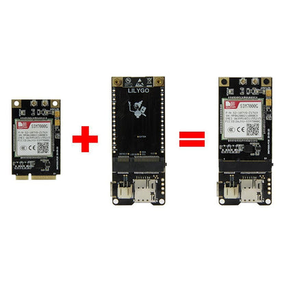 TTGO T-PCIE ESP32-WROVER-B AXP192 ชิป WiFi Bluetooth Nano การ์ด SIM Series โมดูลฮาร์ดแวร์คอมโพสิต Development Board, SIM7600E-PCIE, SIM7600E-PCIE