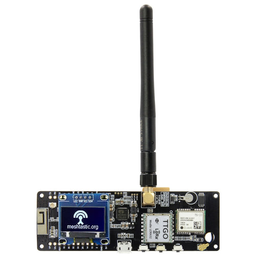 TTGO Meshtastic T-Beam V1.1 ESP32 923MHz OLED WiFi Bluetooth GPS NEO-6M SMA 18650 แบตเตอรี่ผู้ถือ, 923MHZ OLED
