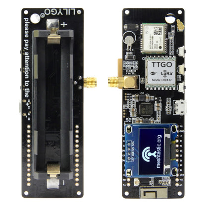 TTGO Meshtastic T-Beam V1.1 ESP32 923MHz OLED WiFi Bluetooth GPS NEO-6M SMA 18650 แบตเตอรี่ผู้ถือ, 923MHZ OLED