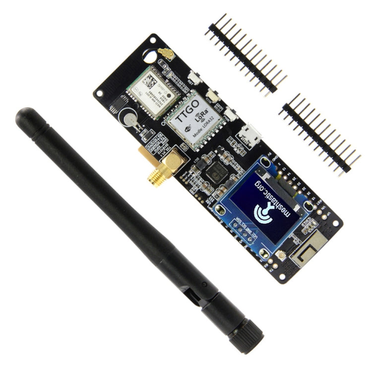 TTGO Meshtastic T-Beam V1.1 ESP32 923MHz OLED WiFi Bluetooth GPS NEO-6M SMA 18650 แบตเตอรี่ผู้ถือ, 923MHZ OLED