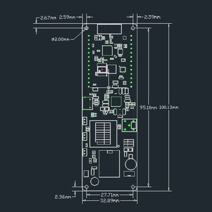 TTGO Meshtastic T-Beam V1.1 ESP32 923MHz OLED WiFi Bluetooth GPS NEO-6M SMA 18650 แบตเตอรี่ผู้ถือ, 923MHZ OLED
