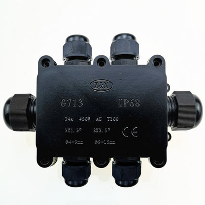 G713 กล่องรวมสัญญาณหกทางกันน้ำ IP68 สำหรับการปกป้องแผงวงจร, G713-6P