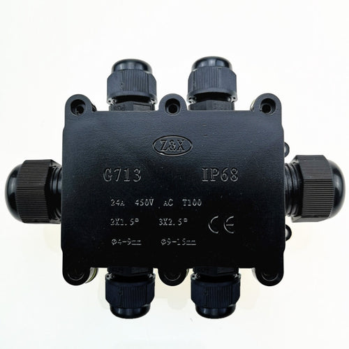 G713 กล่องรวมสัญญาณหกทางกันน้ำ IP68 สำหรับการปกป้องแผงวงจร, G713-6P