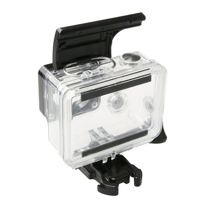 สำหรับ Gopro HERO4 / 3+ กล้องแอคชั่นแคมเมรากันน้ำกรณีที่อยู่อาศัยพลาสติก ABS ด้านหลังประตูคลิปล็อคจับ, Housing Case