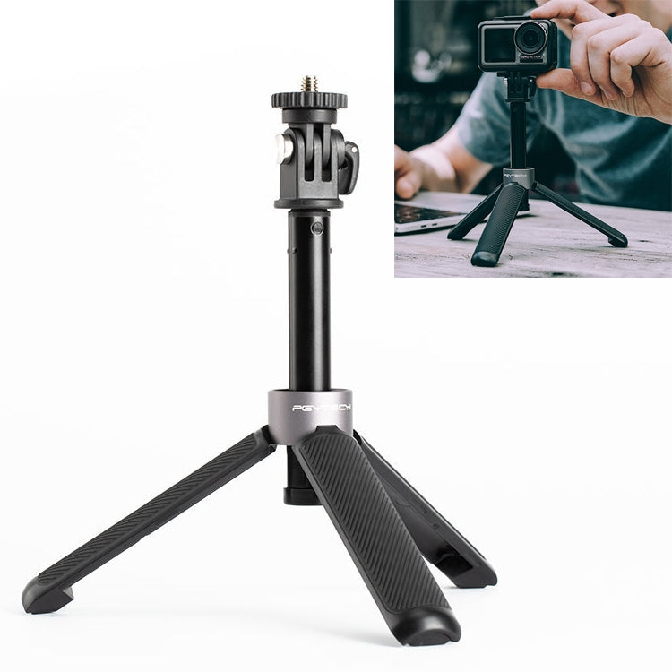 PGYTECH P-GM-117 กล้องแอคชั่นแคมเมรา ขาตั้ง ส่วนต่อขยายเซลฟี่สติ๊กสำหรับ DJI Osmo Action, P-GM-117