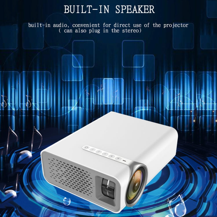 YG520 โปรเจคเตอร์ LCD HD 1800 Lumens, ลำโพงในตัว, สามารถอ่านดิสก์ U, ฮาร์ดดิสก์มือถือ, การ์ด SD, DVD เชื่อมต่อ AV, กล่องรับสัญญาณ, Standard Version