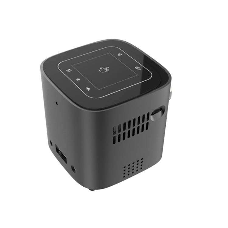 WEJOY DL-S12 มินิแบบพกพา 50 ANSI Lumens DLP โปรเจคเตอร์อัจฉริยะพร้อมรีโมทคอนโทรลและตัวยึด Android 7.1.2, 2GB DDR3 16GB, RK3128 Quad Core ARM CortexA7 สูงสุด 1.2GHz รองรับ WiFi / USB / Audio OUT / DC IN