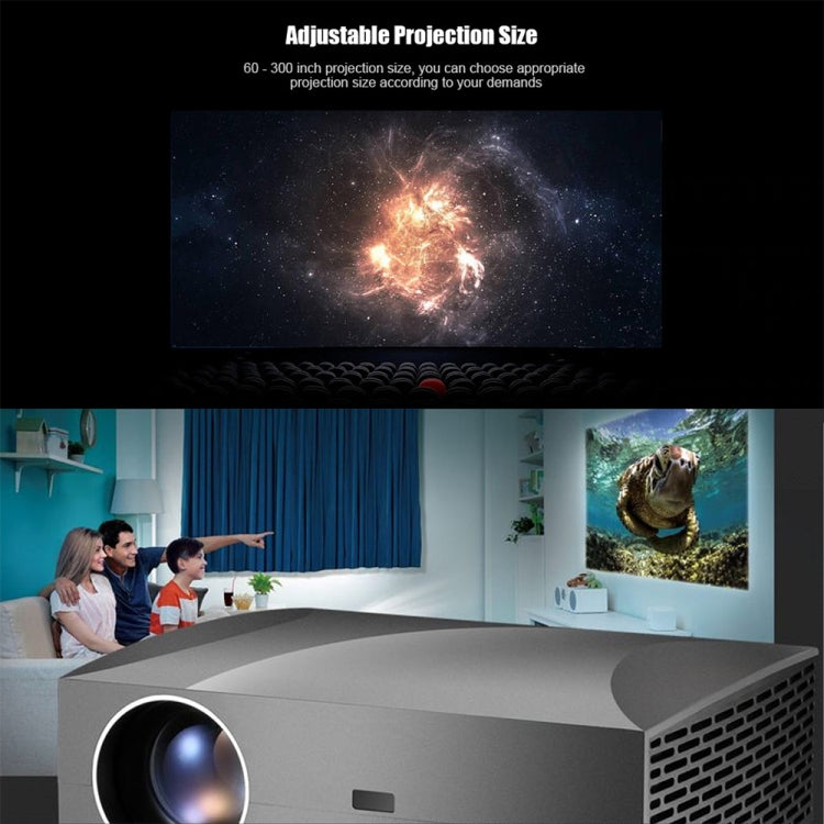 Vivibright F30 หน้าจอ LCD 5.8 นิ้ว 4200 Lumens 1920 x 1080P โปรเจคเตอร์อัจฉริยะ Full HD พร้อมรีโมทคอนโทรล รองรับสัญญาณเสียงออก / SPDIF/ AV in / USB / HDMI, F30 Black