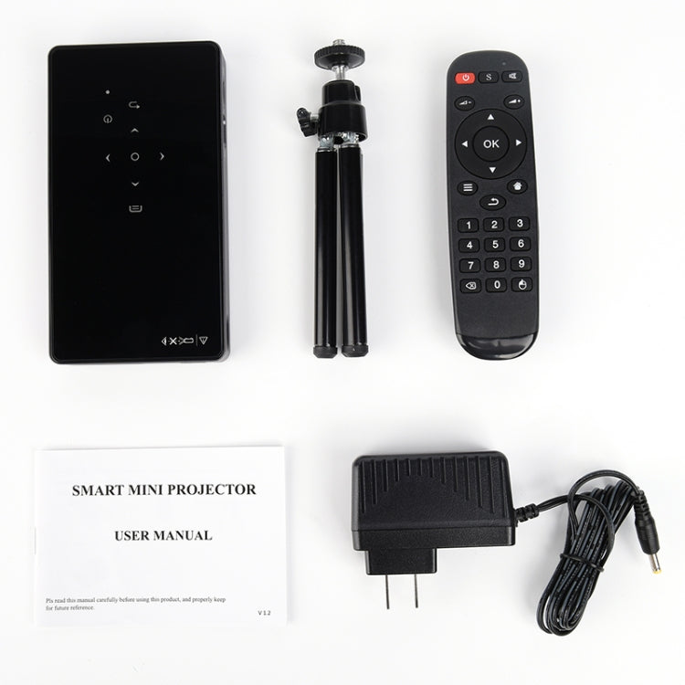 P8I 854x480 100LM มินิโปรเจคเตอร์มัลติมีเดียแบบพกพา DLP