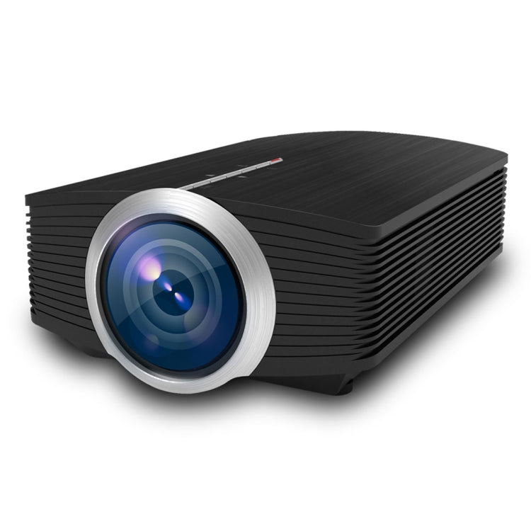 YG510 1200 LUX 800 * 480 โปรเจคเตอร์ LED โฮมเธียเตอร์ HD รองรับ HDMI และ VGA และ AV และ TF และ USB, YG510 Black