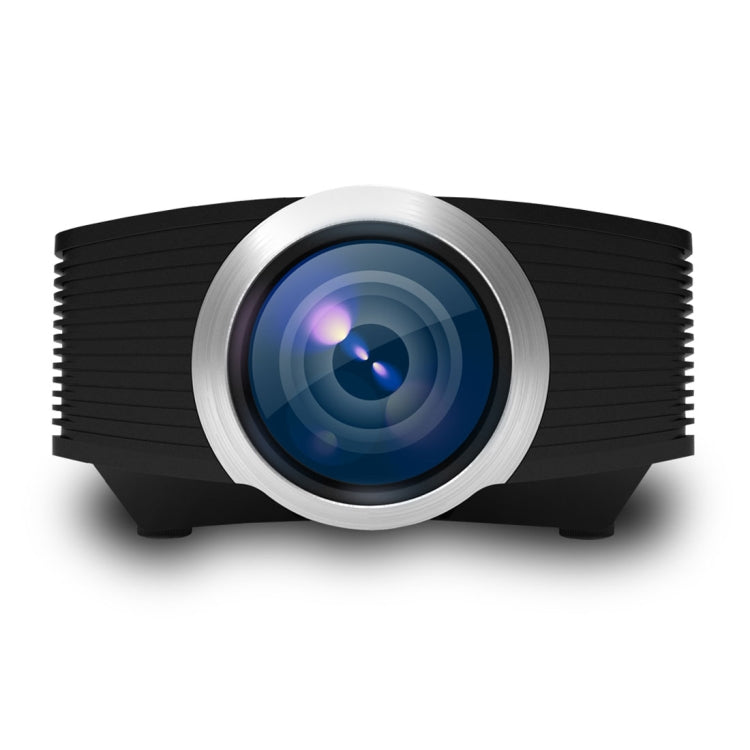 YG510 1200 LUX 800 * 480 โปรเจคเตอร์ LED โฮมเธียเตอร์ HD รองรับ HDMI และ VGA และ AV และ TF และ USB, YG510 Black
