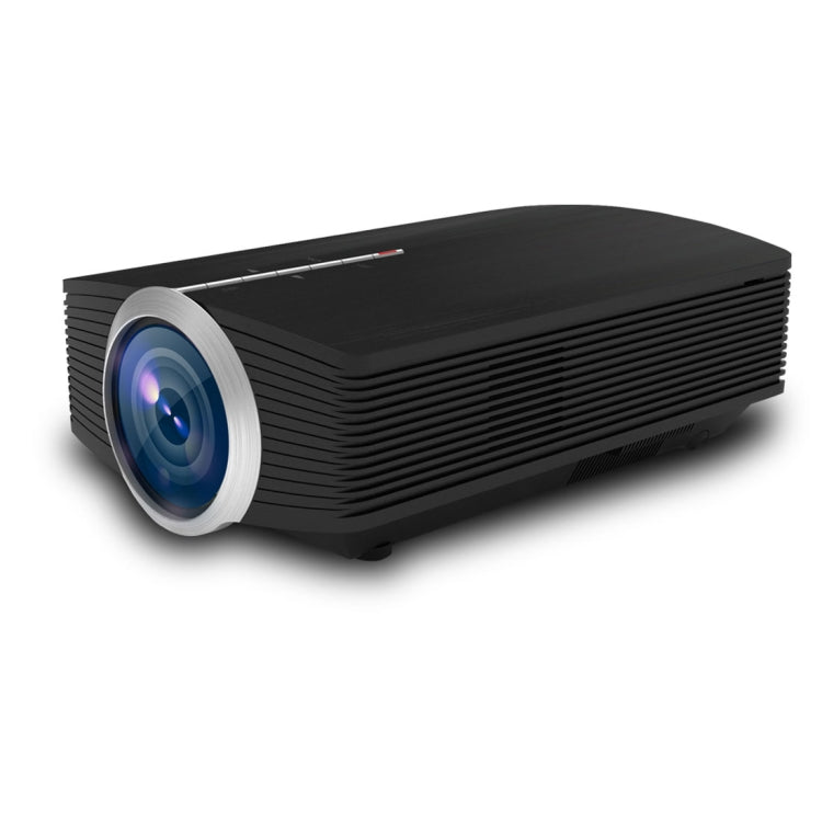 YG510 1200 LUX 800 * 480 โปรเจคเตอร์ LED โฮมเธียเตอร์ HD รองรับ HDMI และ VGA และ AV และ TF และ USB, YG510 Black