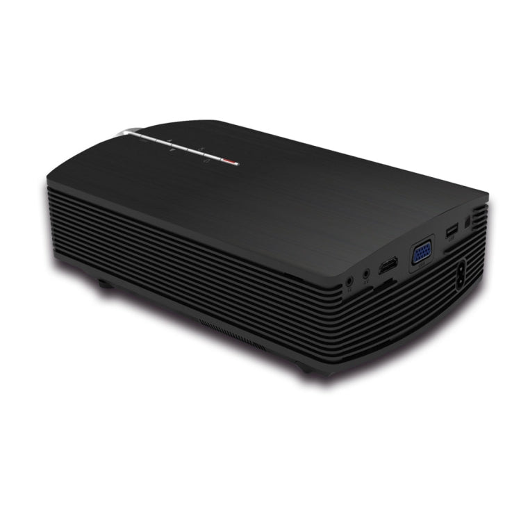 YG510 1200 LUX 800 * 480 โปรเจคเตอร์ LED โฮมเธียเตอร์ HD รองรับ HDMI และ VGA และ AV และ TF และ USB, YG510 Black