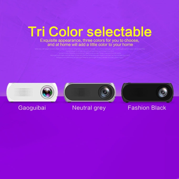 YG320 320*240 มินิโปรเจคเตอร์ LED โฮมเธียเตอร์ รองรับ HDMI และ AV และ SD และ USB