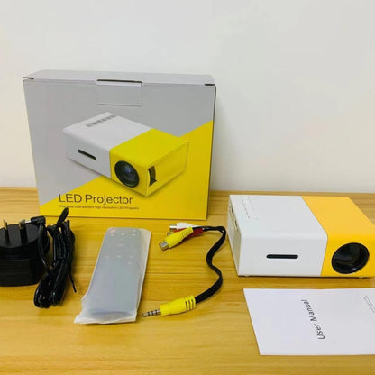 YG300 400LM แบบพกพามินิโฮมเธียเตอร์โปรเจคเตอร์ LED พร้อมรีโมทคอนโทรลรองรับ HDMI, AV, SD, อินเทอร์เฟซ USB