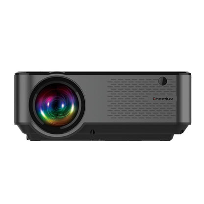 Cheerlux C9 1280x720 720P HD โปรเจคเตอร์อัจฉริยะ รองรับ HDMI x 2 / USB x 2 / VGA / AV, C9 (Black), C9 (Black Grey)