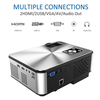 Cheerlux C9 1280x720 720P HD โปรเจคเตอร์อัจฉริยะ รองรับ HDMI x 2 / USB x 2 / VGA / AV, C9 (Black), C9 (Black Grey)